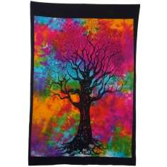 Tapiz Batick multicolor árbol de la vida