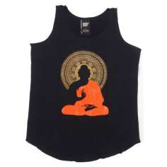 Camiseta sin mangas Buda sentado