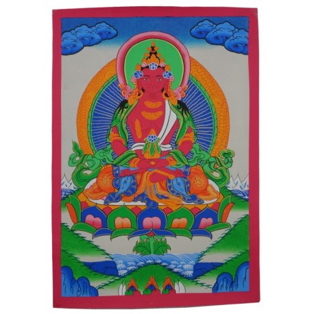 Pintura Thangka Buda Amitayus
