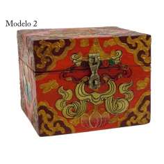 Cajas de Madera con símbolos Budistas