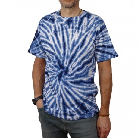 Camisetas Hippie  Tye and Dye azul