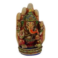 FIgura de Ganesh sobre mano 16,5 cm