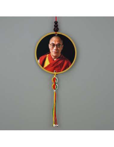 Colgante amuleto Budista con Dalai Lama