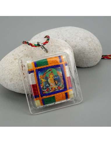 Amuleto Budista  Sungkhors- Butti Manjushree 4 x 4 cm