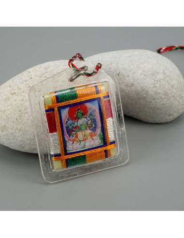 Amuleto Budista  Sungkhors- Butti Tara Verde