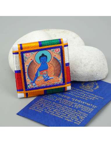 Amuleto Budista de Protección Butti - Buda Azul 5 x 5 cm