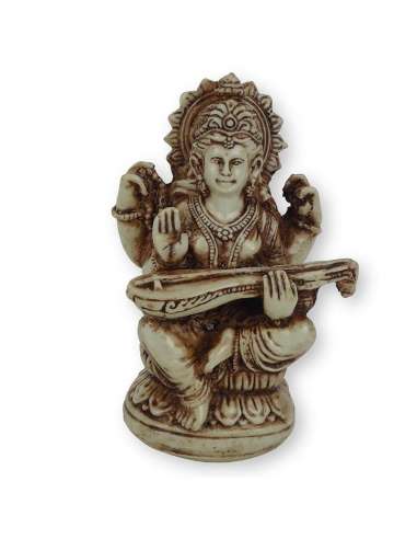 Figura de la diosa Hindú Saraswati 11 cm
