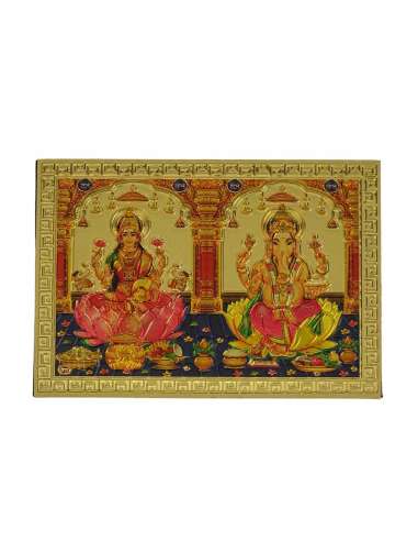 Imán Nevera Amuleto Lakshmi-Ganesh 8,5 x 6 cm