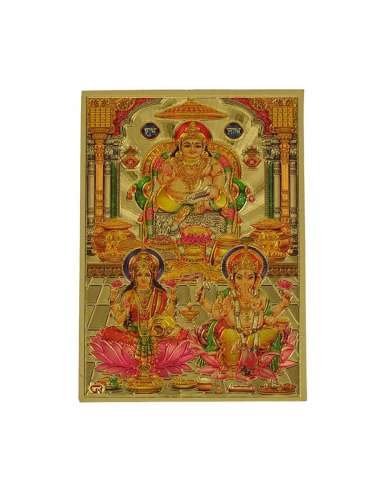 Imán Nevera-Amuleto Lakshmi-Ganesh-Kuber