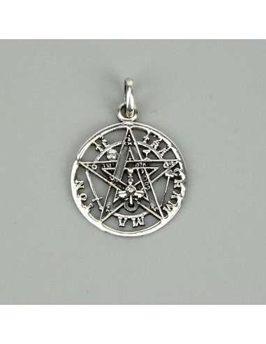 Colgante amuleto de plata Tetragramaton