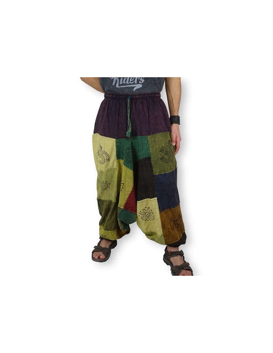 ➤ Comprar Pantalón Bombacho Hippie Patchwork. Tienda online!!