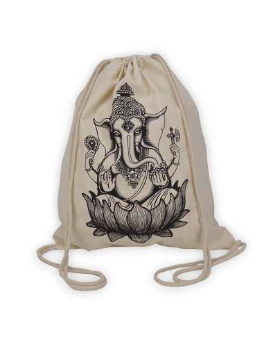 mochila saco mujer ,mochila saco hombre barata estampado Ganesh.