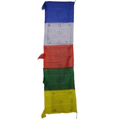 Banderas Tibetanas Verticales 2,35 metros, Hechas en Nepal ✓