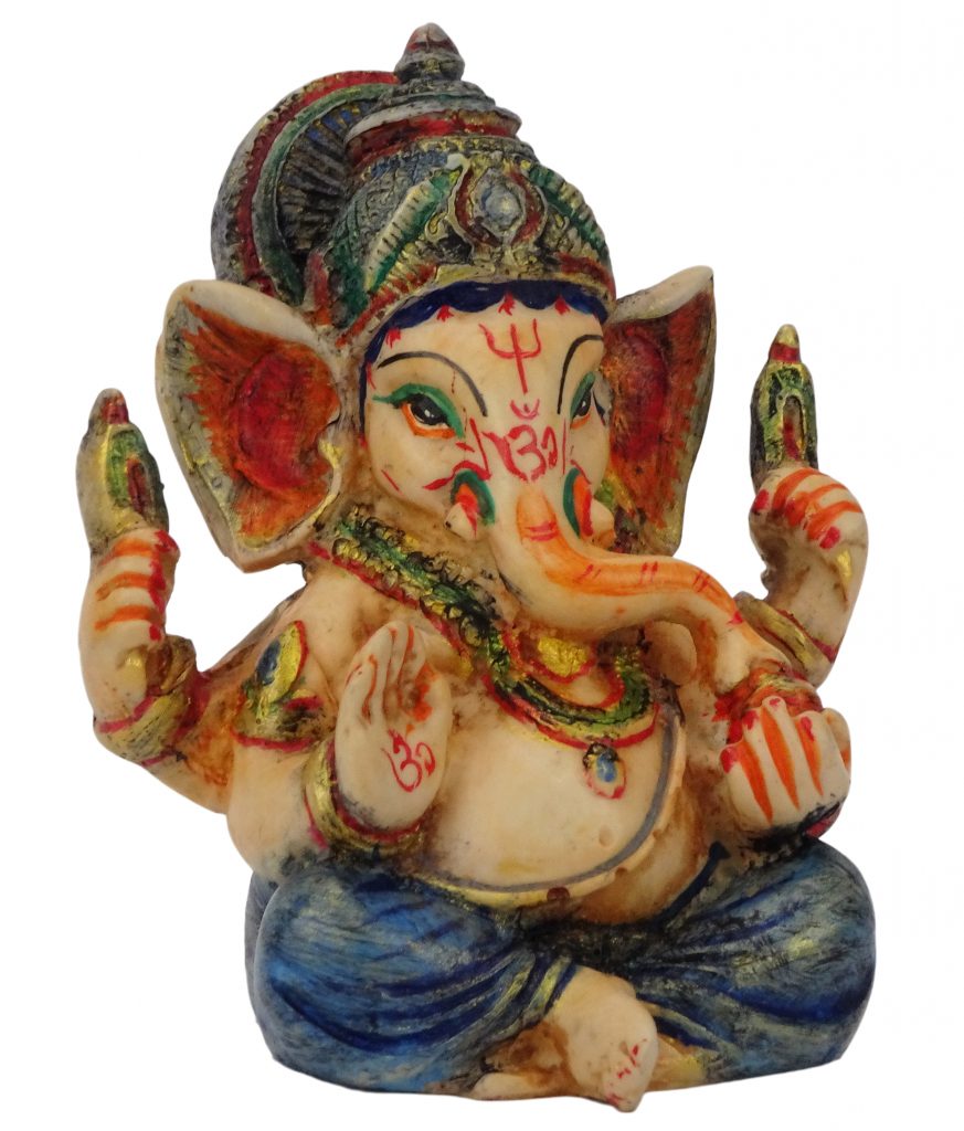 Figuras de Ganesh 8,5 cm pintadas a mano