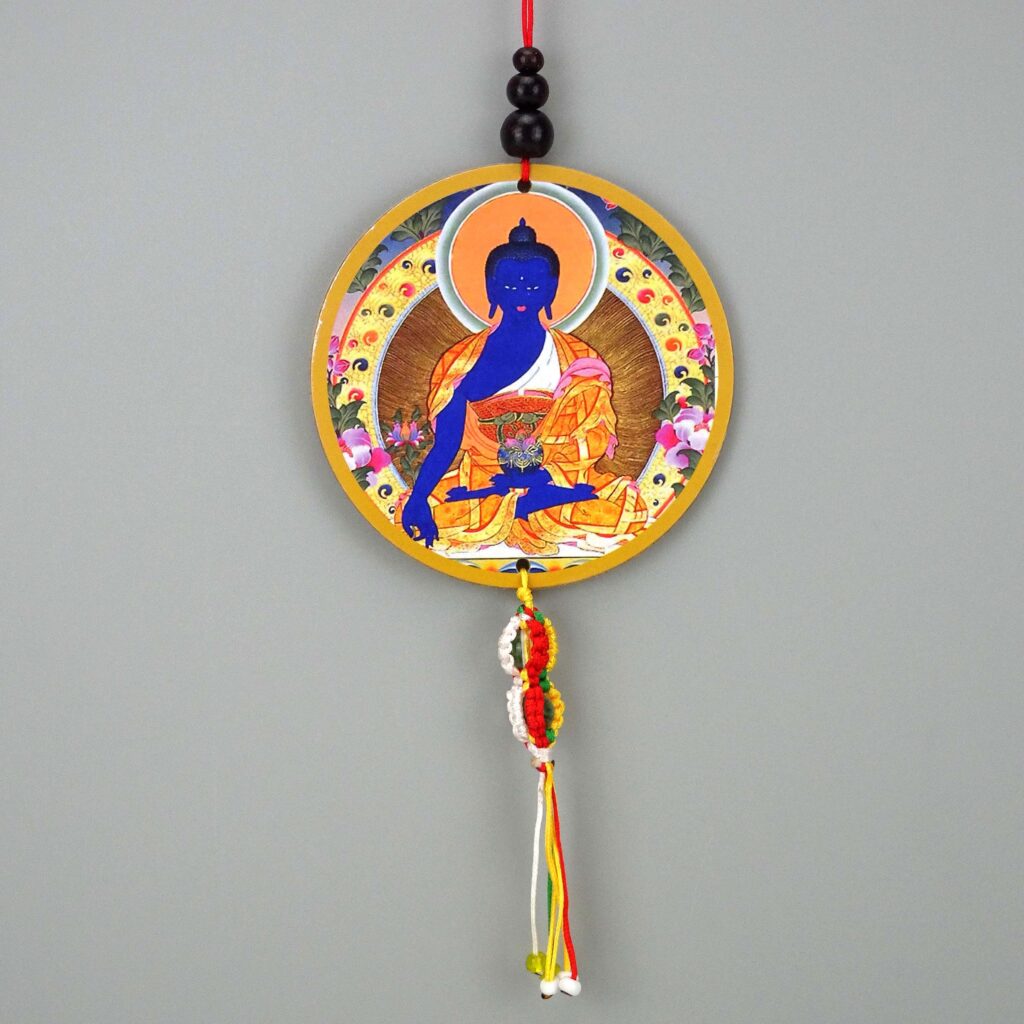 Amuleto budista de protección Buda de la Medicina